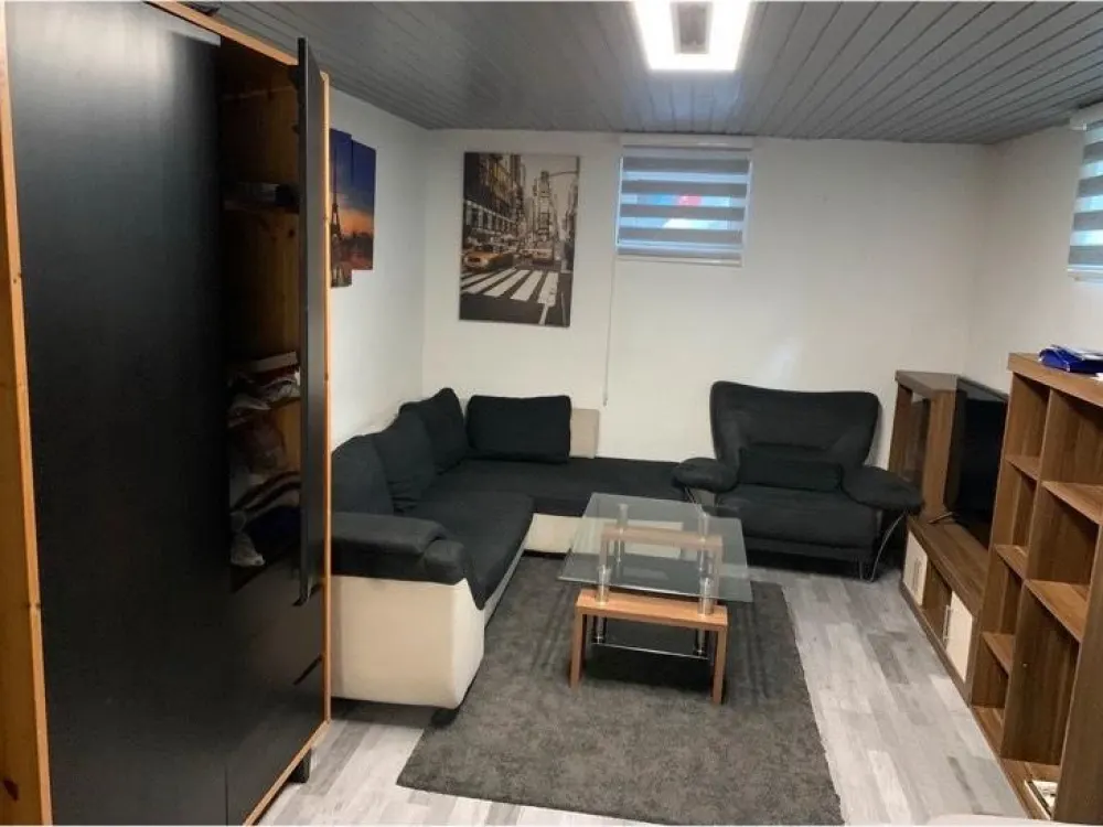 Furnished 1-Room Basement Apartment in Stuttgart-Hedelfingen