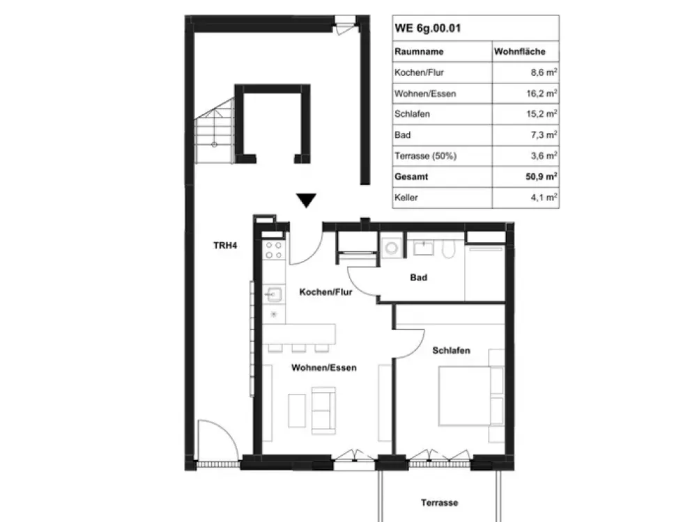 Neubauquartier Deiker Höfe: Großzügige 2-Zimmer-Wohnung mit Einbauküche und Terrasse!