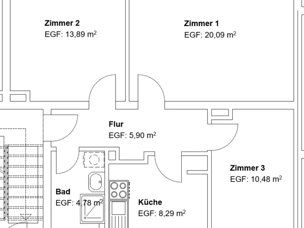 Friendly 3-room apartment in Forstfeld!