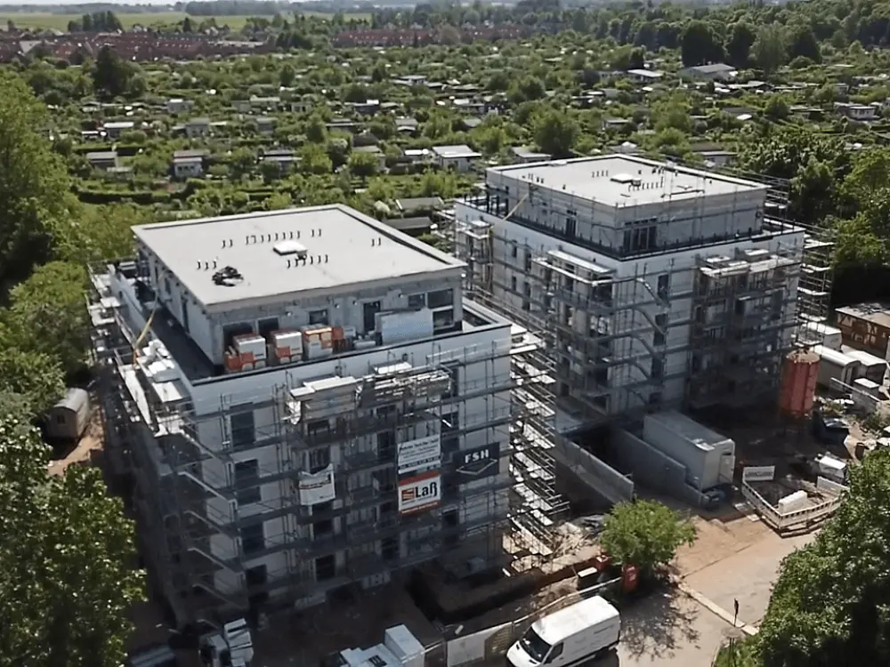 Barrier-free new apartment with 5 rooms, designer flooring, 4 balconies, 2 bathrooms, utility room, cellar, underground parking