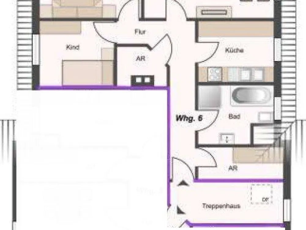 78 sqm Old Building Apartment 3.5 Rooms - 7min by Train to Münster Central Station