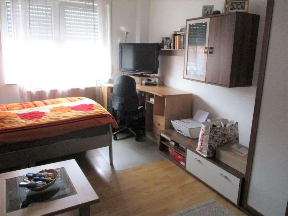 Well-maintained, furnished 1-room single apartment with elevator, university right outside the door