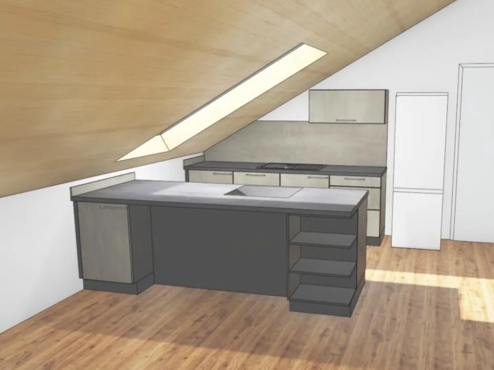Stylish 3.5-Room Apartment in Buxheim with Kitchen and Large Balcony