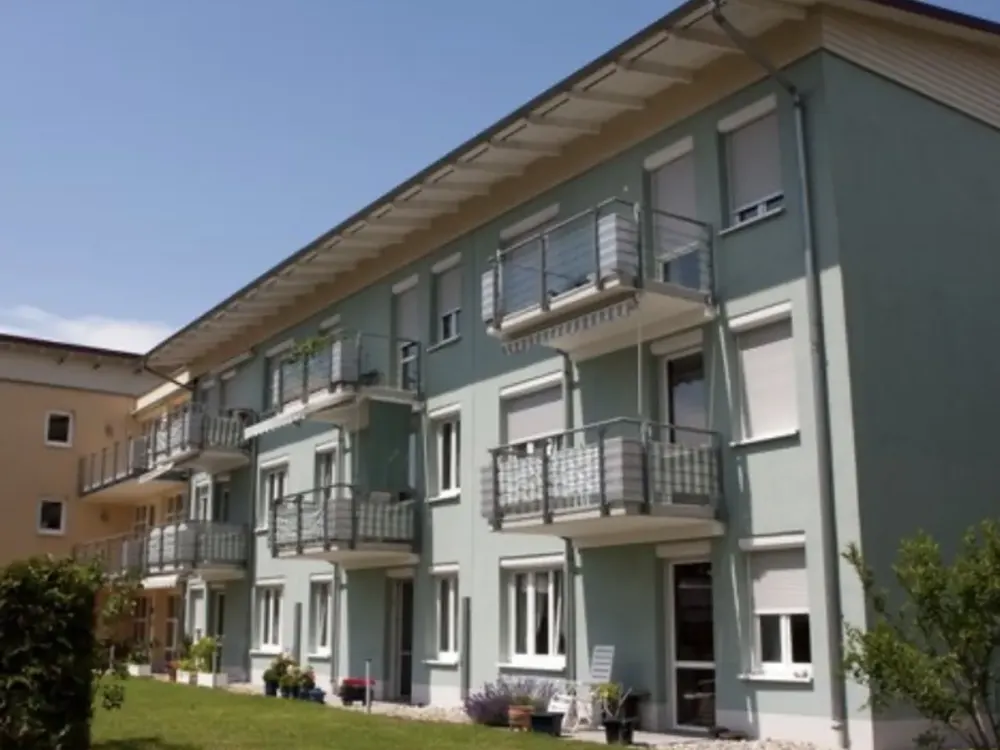 2-room apartment on the ground floor with kitchen, bathroom, terrace and cellar room (in senior residence)