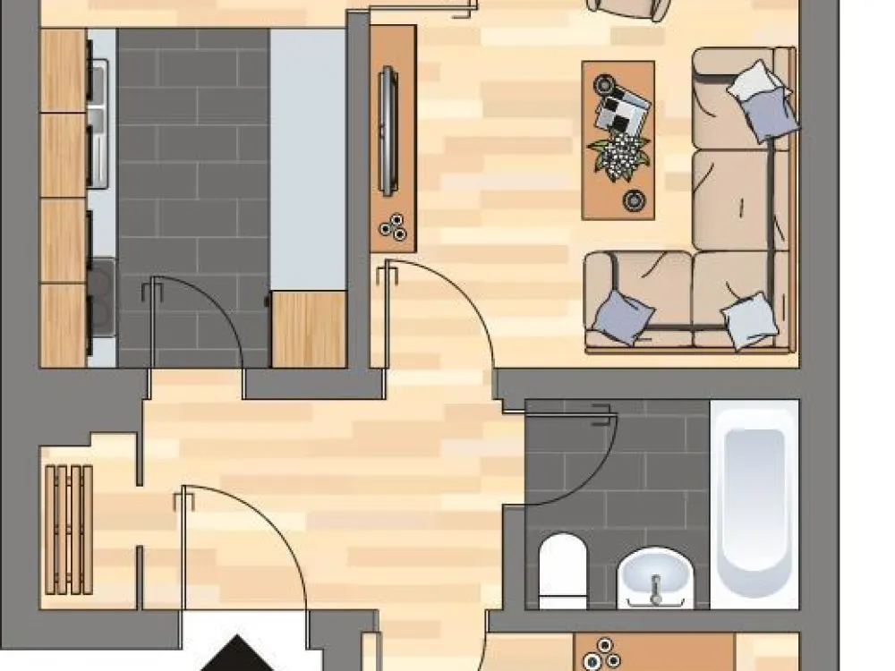 2-Room Apartment in Bergkamen Weddinghofen