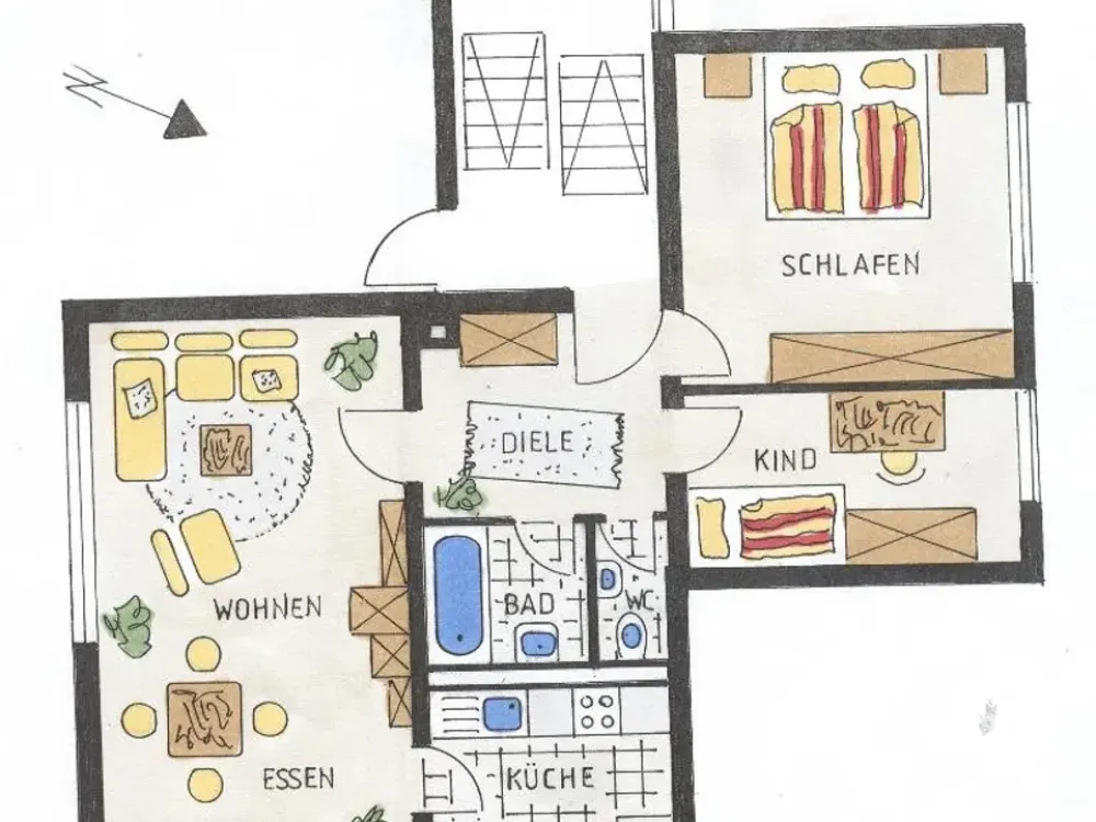 3-Room Apartment Karlsbad-Ittersbach