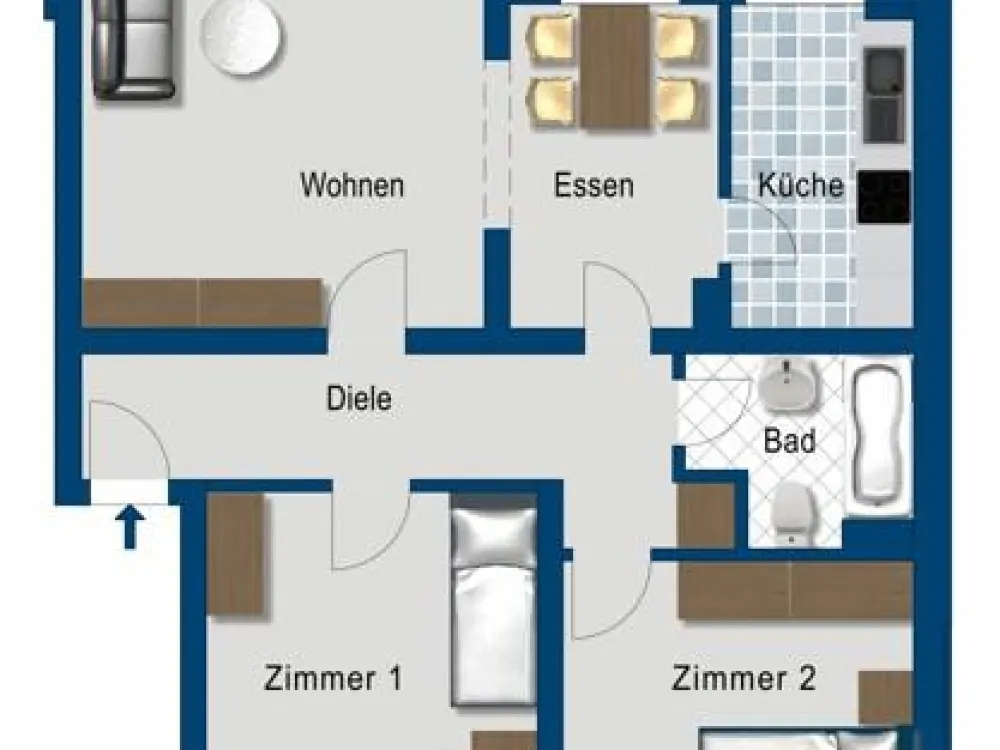 3-Room Apartment in Leichlingen