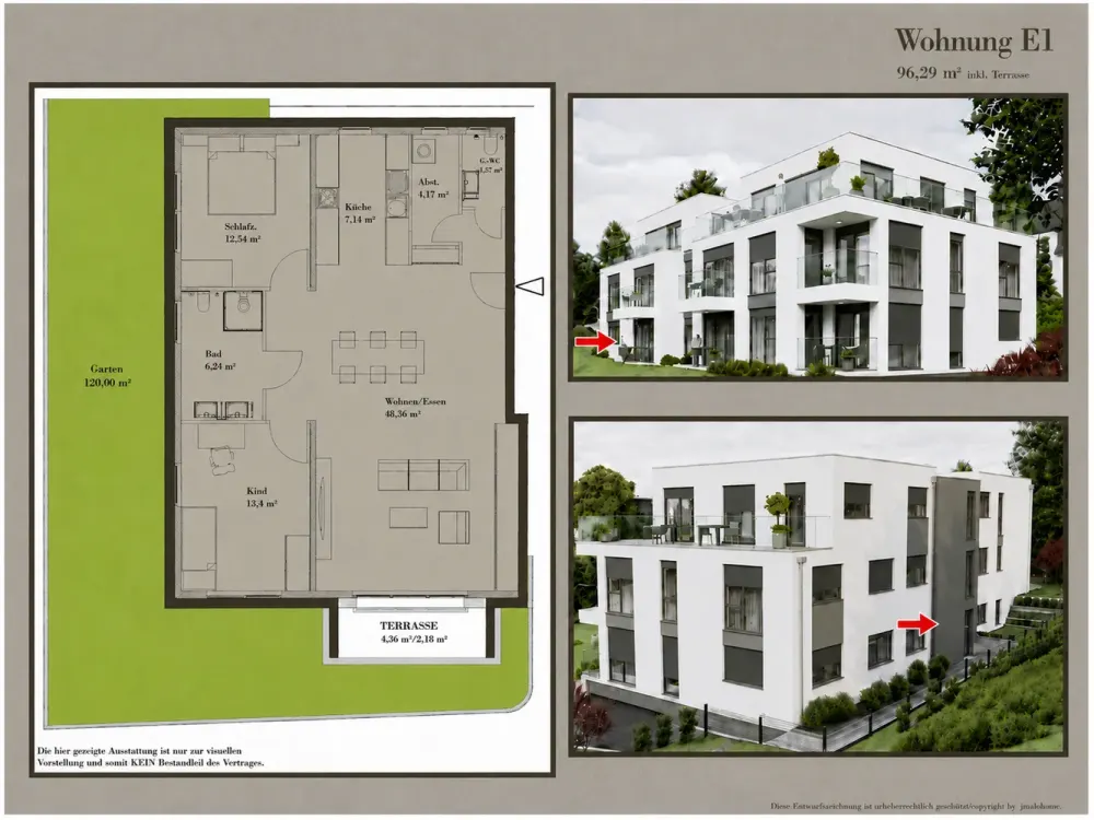 Hofheim am Taunus: 3-Room Ground Floor Apartment with Terrace