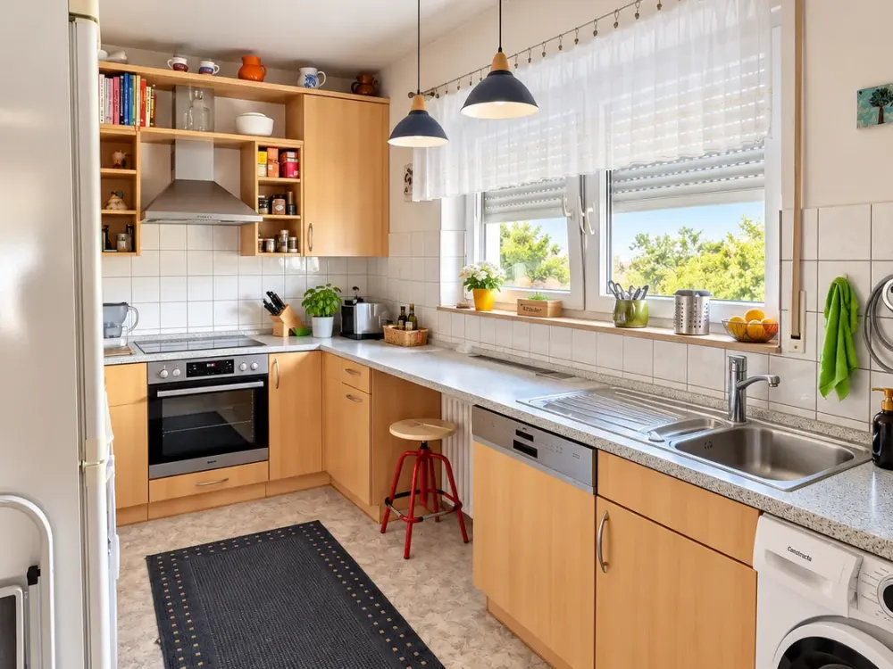 Spacious living in a quiet location, modernized 3.5-room apartment of 108 m², balcony, garage