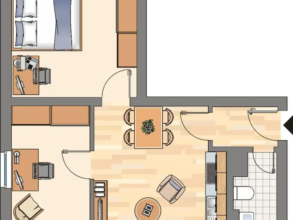 2-Room Apartment in Dortmund Bodelschwingh