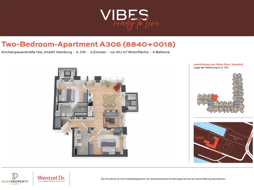 Premium Apartment for a 2-Person Shared Flat - Wentzel Dr.