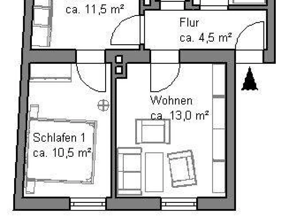 Schicke 2,5-Zimmer-Wohnung mit Tageslichtabd und Balkon