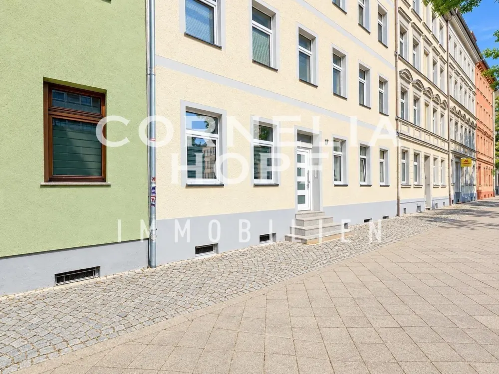 Bright and Modern 1.5-Room Apartment with Fitted Kitchen, Brühlervorstadt