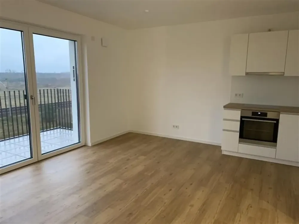 2-Room Apartment with Balcony and Built-in Kitchen on the Ground Floor
