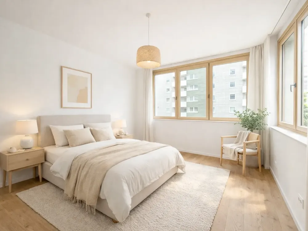 NEW BUILD - 2-Room Apartment with Balcony, Fitted Kitchen and Shower Bath
