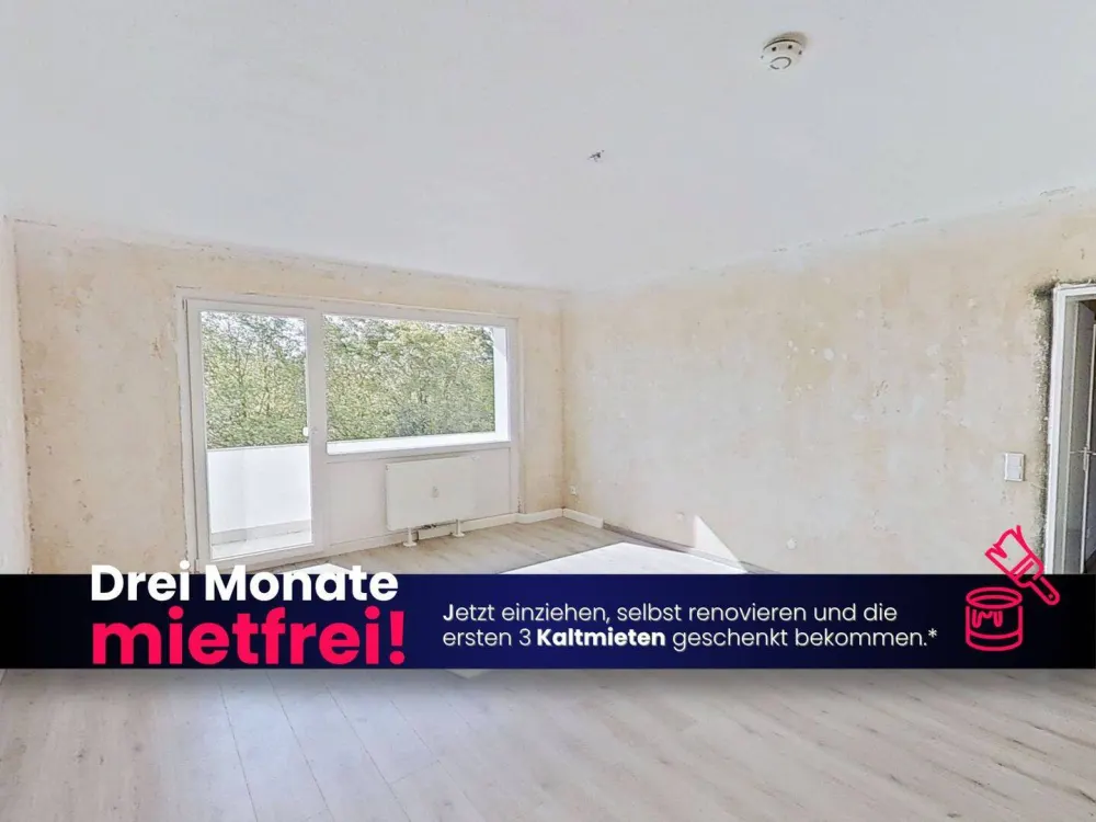 RENOVATE YOURSELF AND SAVE: Large 4-Room Apartment with BALCONY and Plenty of Light