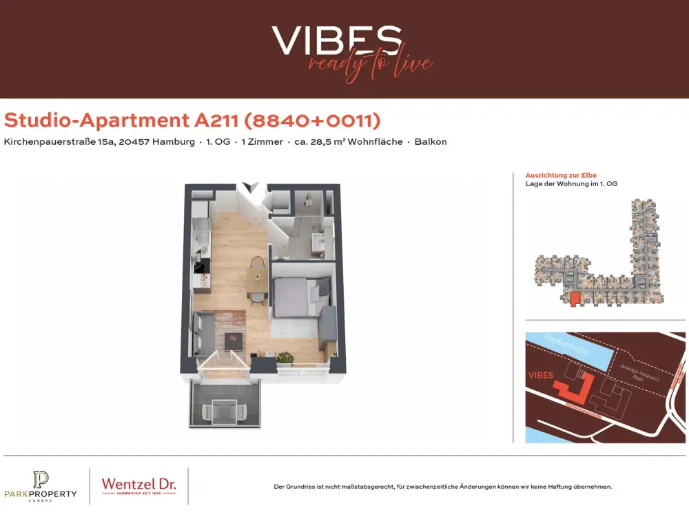 Modern Studio Apartment - Wentzel Dr.