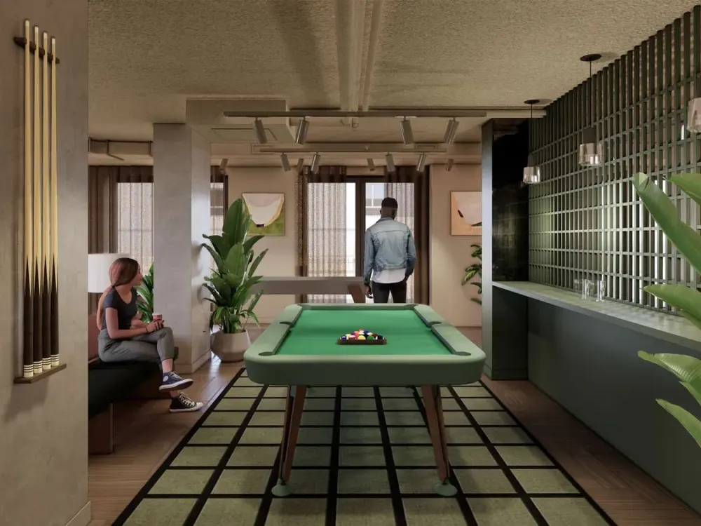 Möbliertes Studio Standard mit Gemeinschaftsflächen: Padelplatz, Fitness, Dachterrasse & mehr
