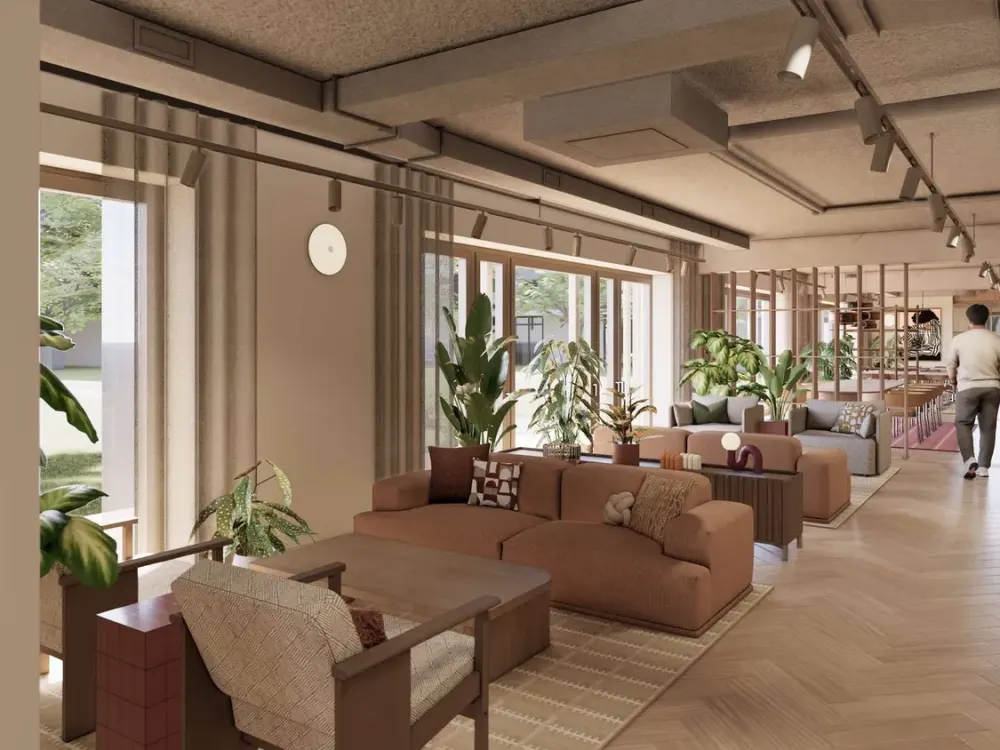 Möbliertes Studio Standard mit Gemeinschaftsflächen: Padelplatz, Fitness, Dachterrasse & mehr