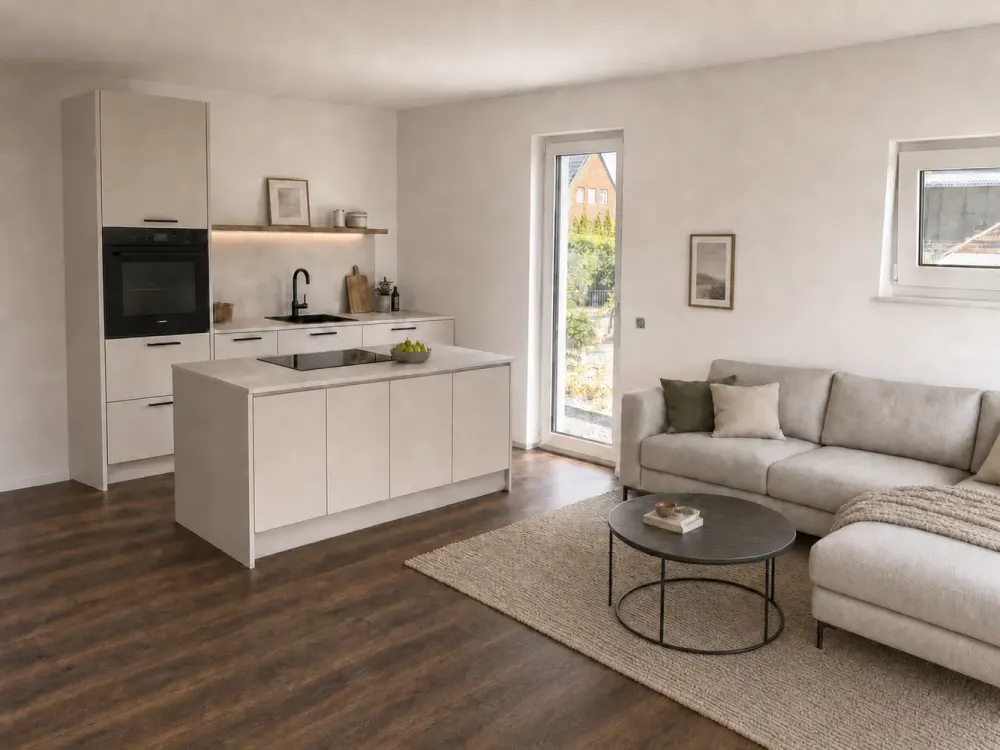 Erstbezug: Helle 3-Zimmer-Neubauwohnung mit Balkon, Appelhülsen