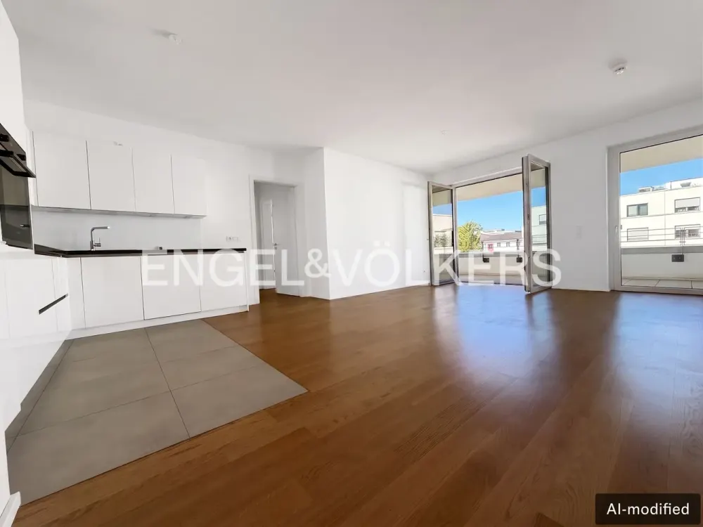High-quality 3-room new-build apartment with kitchen & parking space within walking distance to Maternusplatz