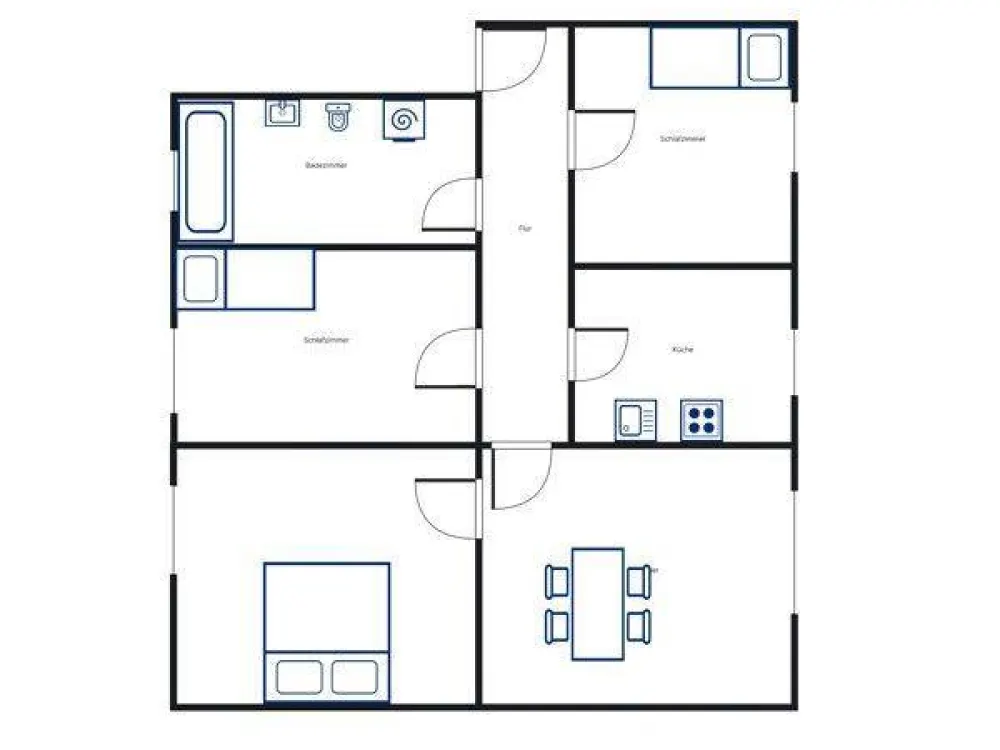Gelegenheit: günstige 4-Zimmer-Wohnung für eine kleine Familie