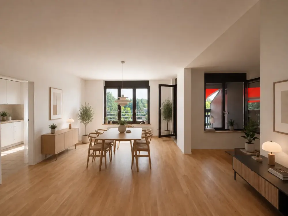 Helle 2-Zimmer-Wohnung mit Ausblick