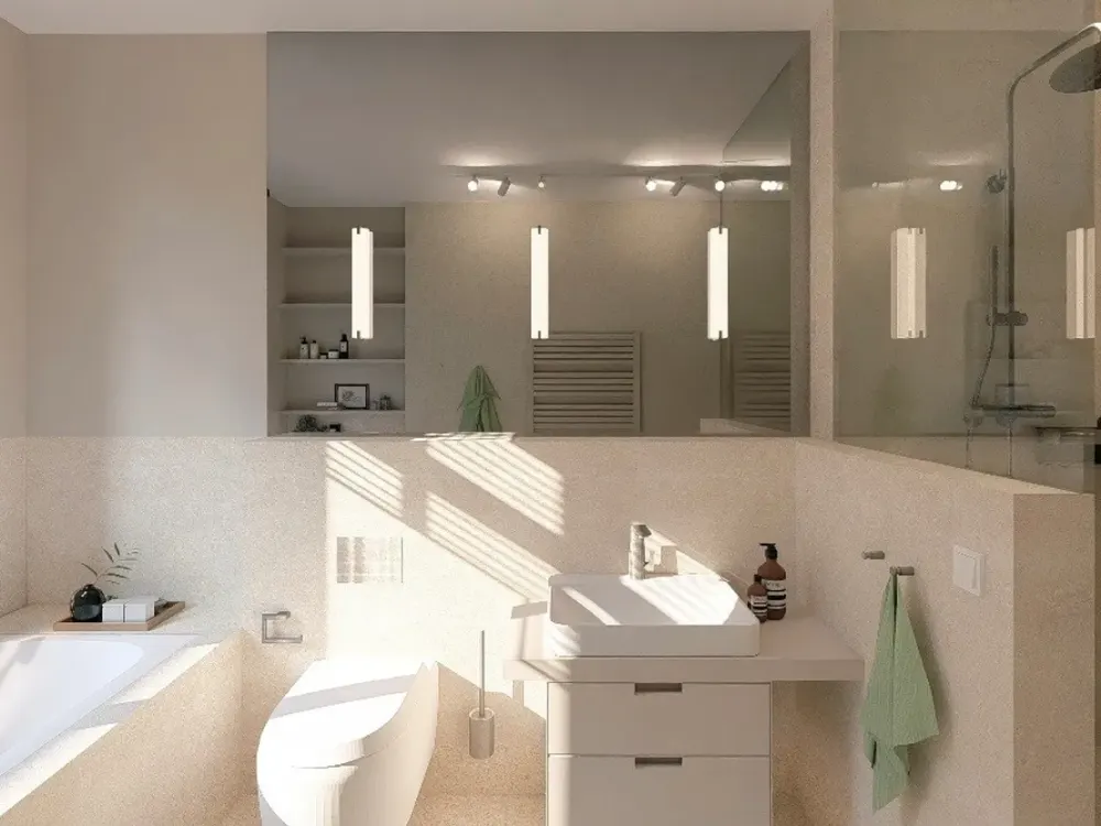 First Occupancy: Exclusive 2-Room Apartment with Built-in Kitchen for Rent!
