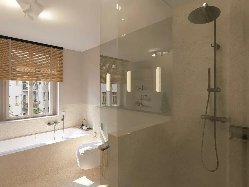 First Occupancy: Exclusive 2-Room Apartment with Built-in Kitchen for Rent!