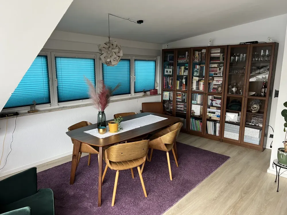 Bright 2-Room Attic Apartment with Great Features