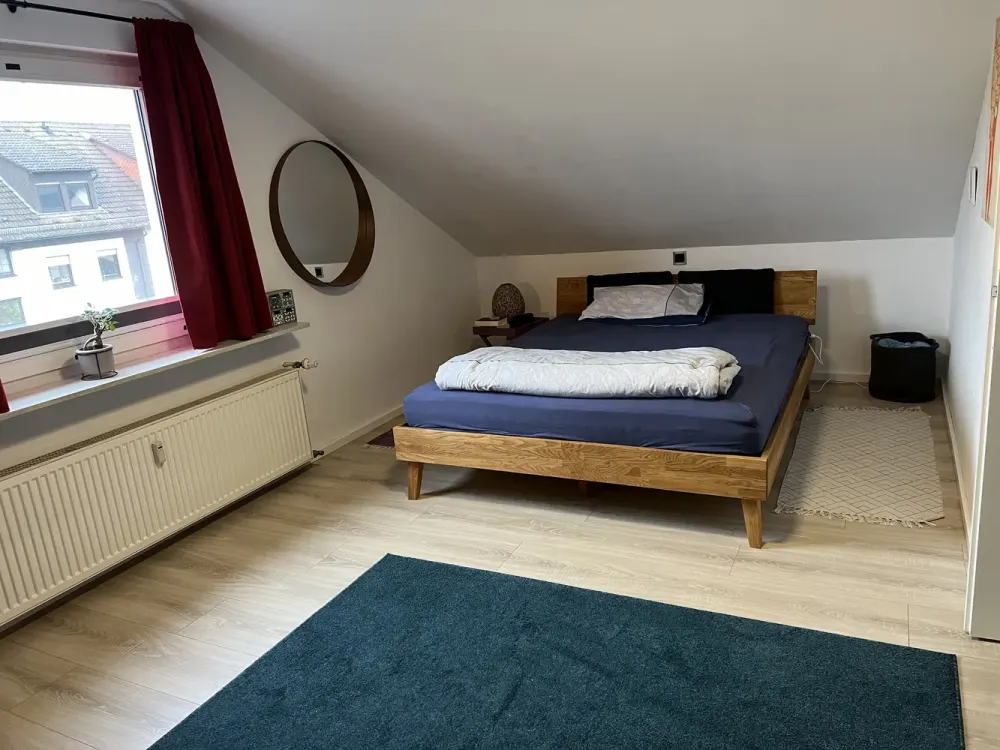 Bright 2-Room Attic Apartment with Great Features
