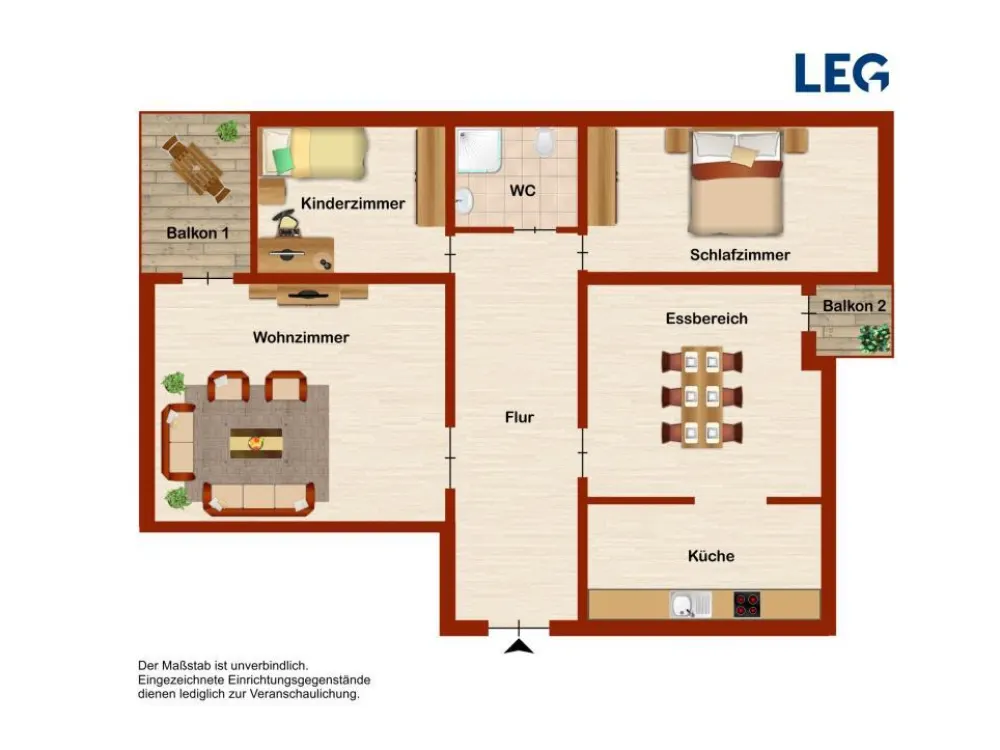 WBS Required: Renovated 3-Room Apartment in Langenhagen - with New Bathroom -