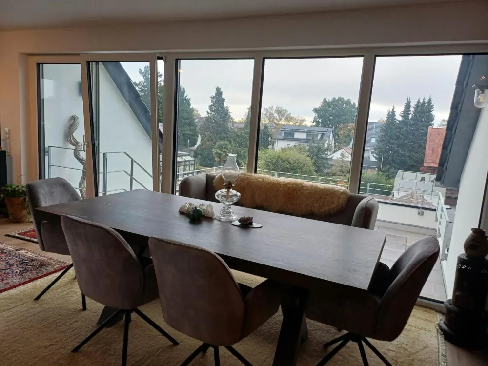 Stylish Apartment in Prime Location, 4-Room Attic Apartment in New Building in Rheinstetten