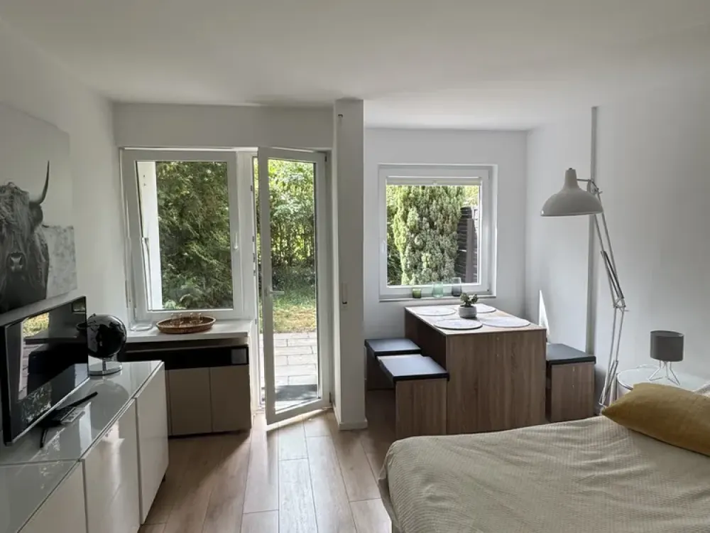 Furnished Business Studio with Terrace & Garden