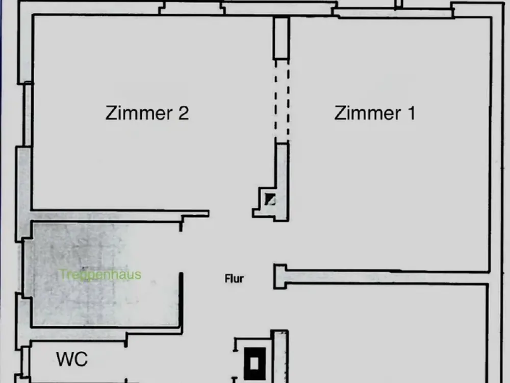 Quiet upscale residential area in Frankfurt: 3-room apartment in Dornbusch