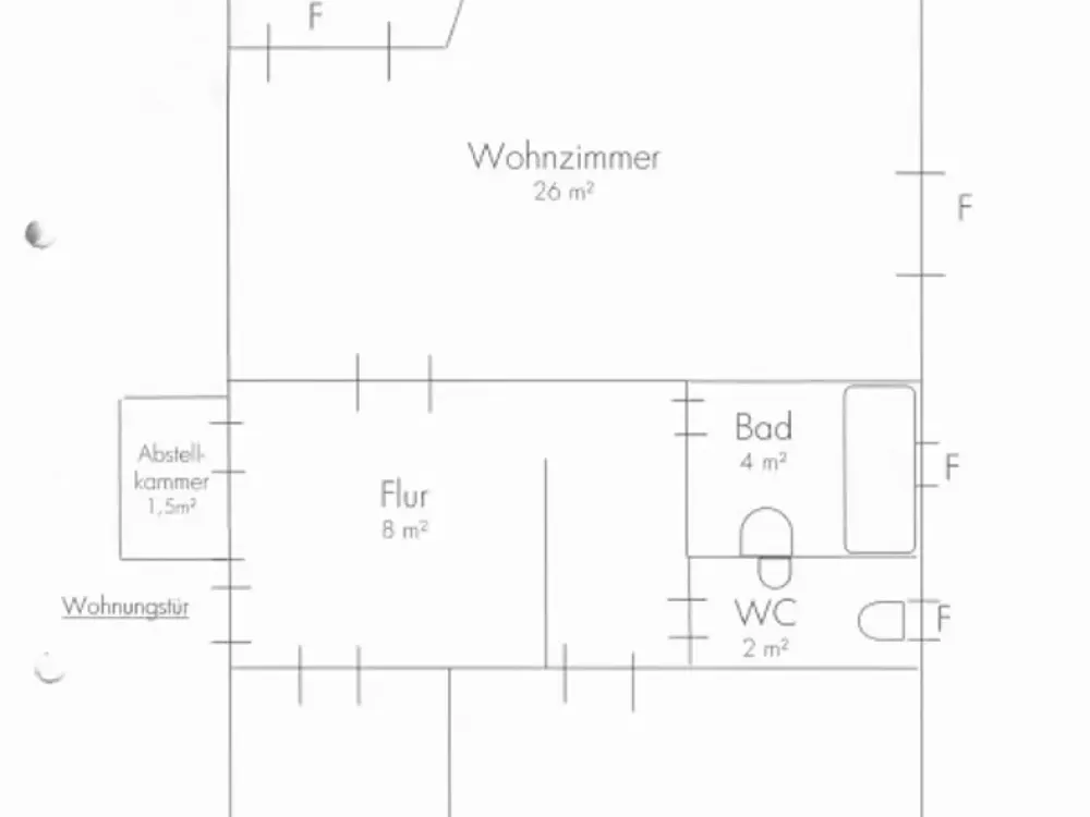 2-Room Apartment near U Christuskirche