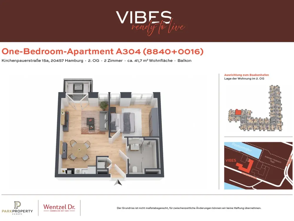High-Quality Apartment with Baakenhafen View - Wentzel Dr.