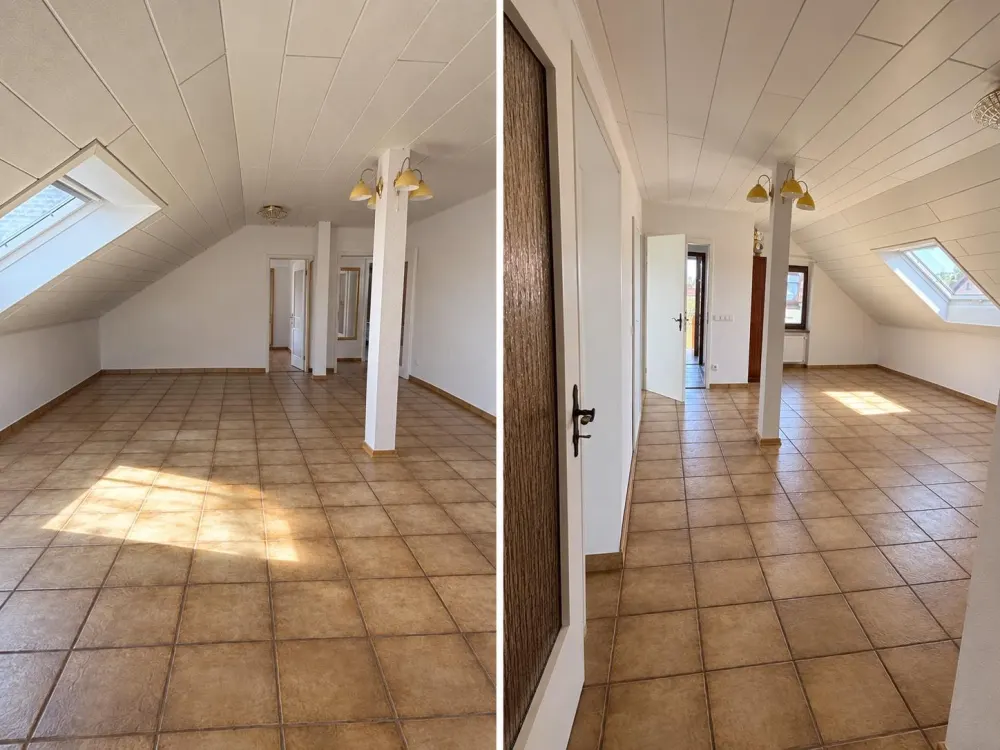 Bright 3-Room Attic Apartment