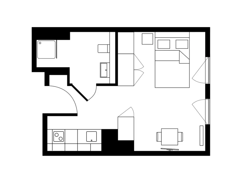 Exclusive Living in Hamburg: Furnished Studio Apartment with Many Extras and Ideal Connections