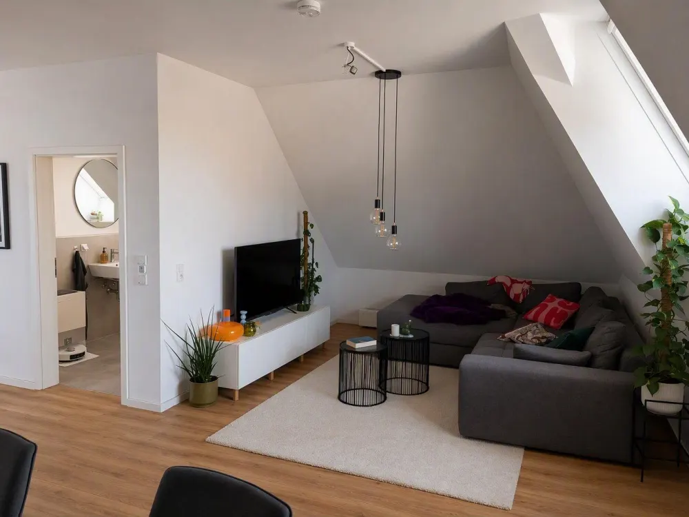 Schöne 4-Zi.-DG Wohnung in Au am Rhein zu vermieten über 2 Etagen