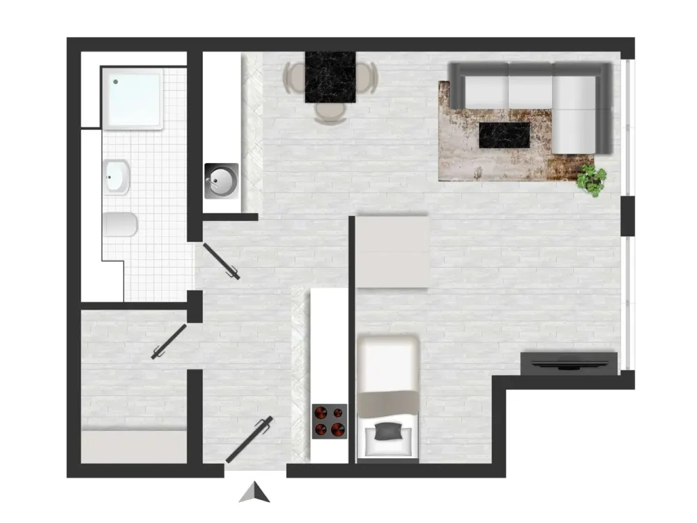 Ground Floor Apartment in TOP Location! - 1 Room | Storage Room | Underground Garage