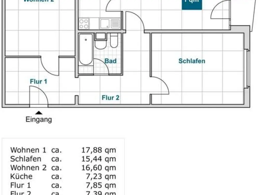 Familienfreundliche 3-Zimmerwohnung mit Balkon und Aufzug!