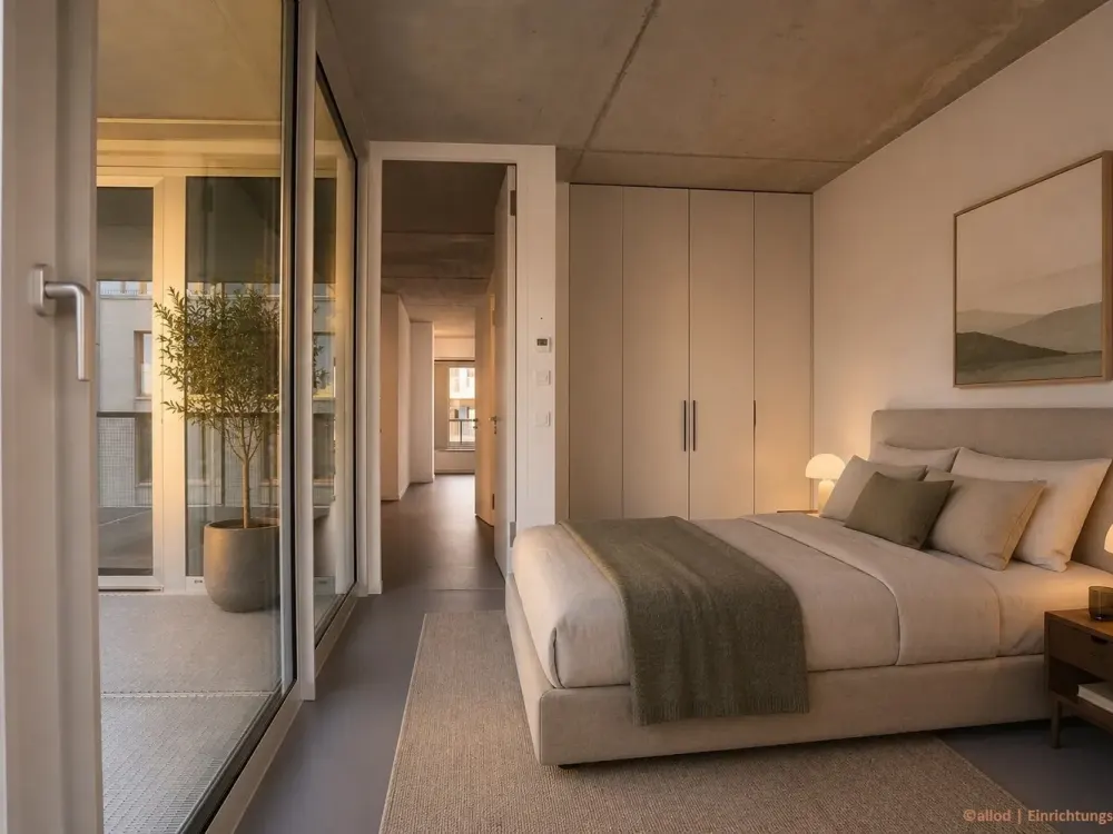 Fühlt sich an wie 3 Zimmer - mit stylischen Sichtbetondecken im 6. OG eines modernen Neubaus