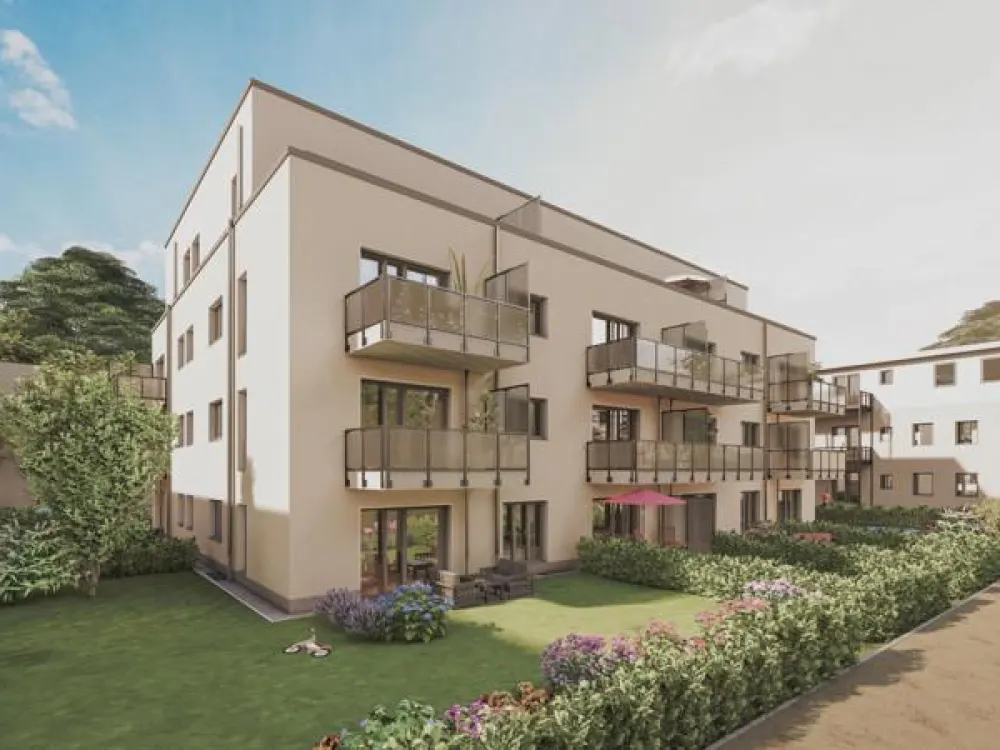 Move-in ready new building - 4-room upper floor apartment with balcony, ground level