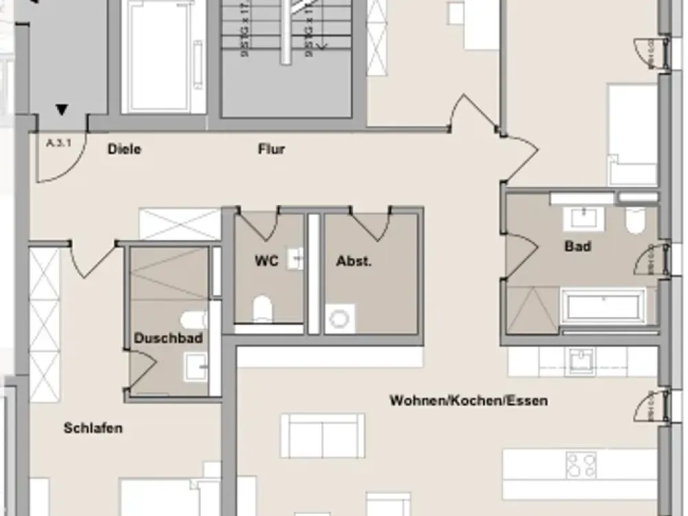 Newly Built 4-Room Apartment