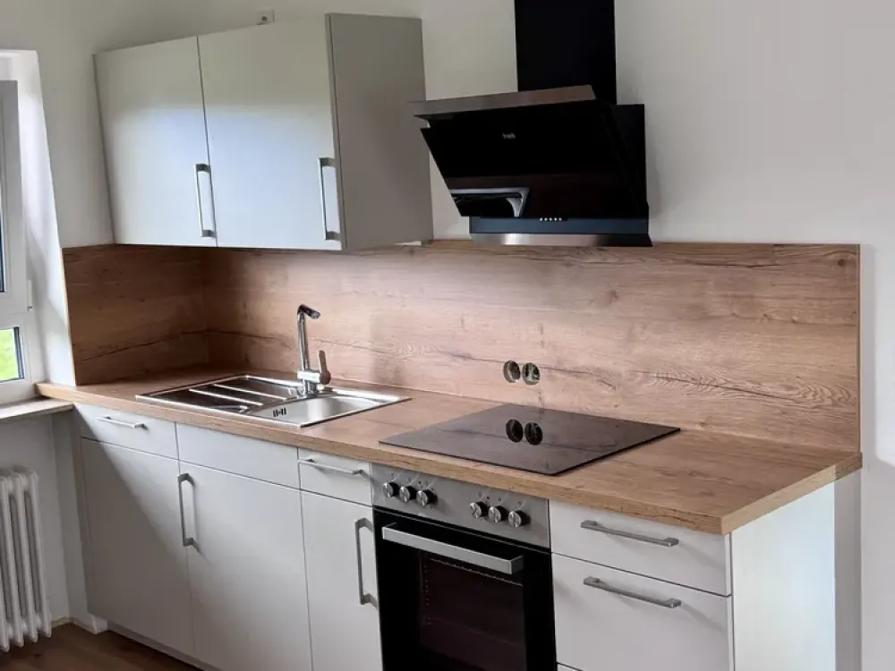 Freshly Renovated 3-Room Apartment with Dreamy Green Views, Niederdorf