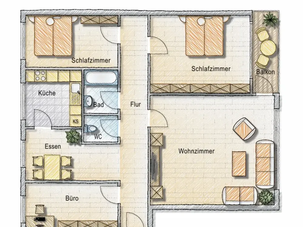 Spacious 4-Room Apartment Seeks Nice Neighbors