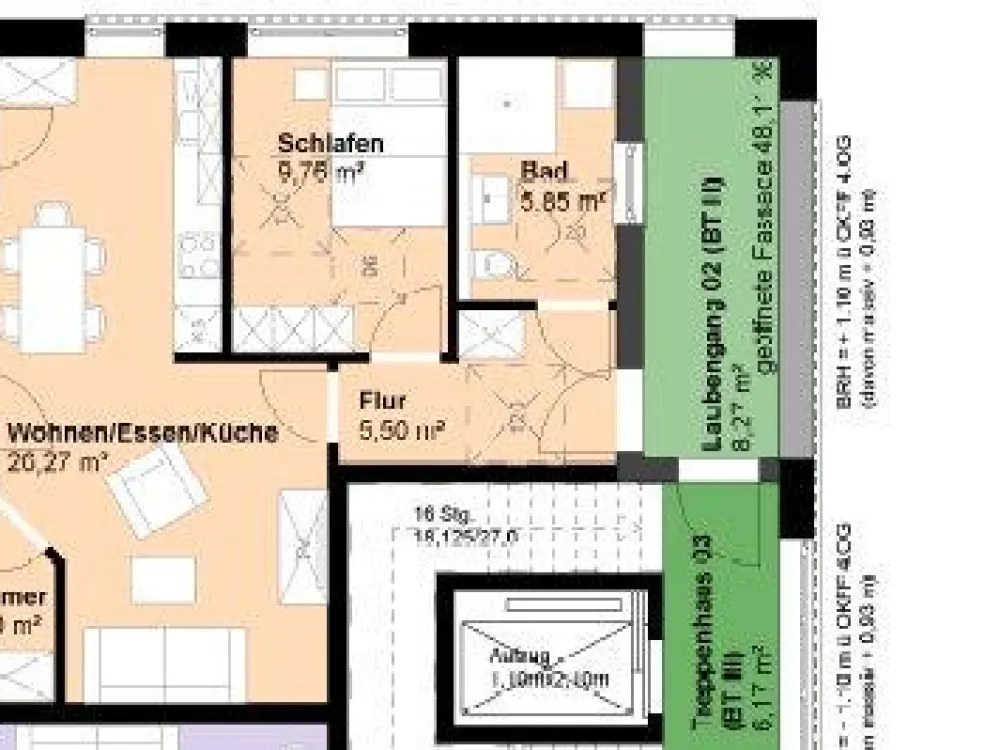 3-Room Apartment Mauritz - "From 60 Years" - Service Living