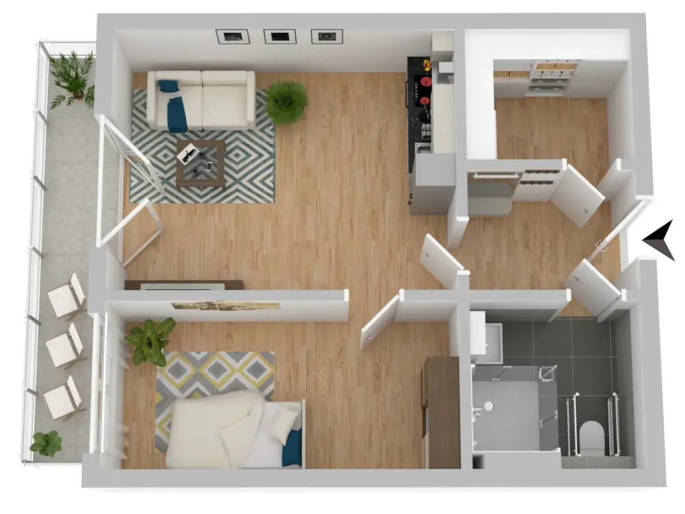 Exclusive 2.5-Room Apartment with Roof Terrace in Dortmund Eving