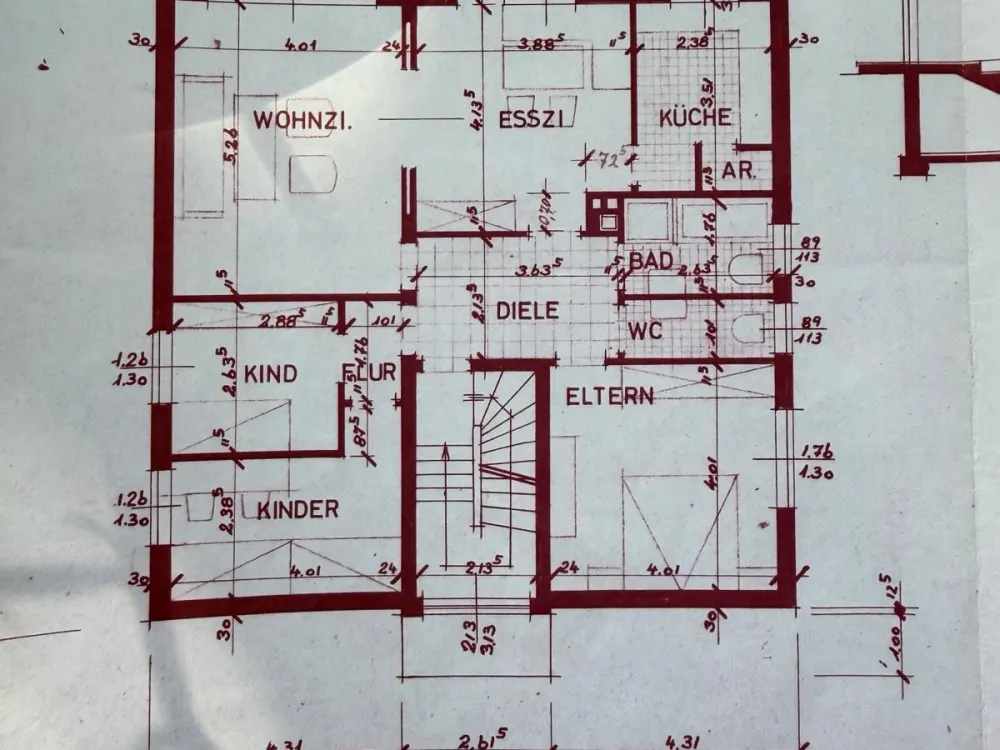 Ruhige Wohnung mit Balkon nahe dem Ortskern von Elsen